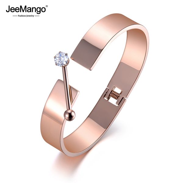 jeemango new cz crystal stainless steel cuff bracelet jewelry for women rose gold viking wedding bangle valentine gift jb19008, Black
jeemango new cz crystal stainless steel cuff bracelet jewelry for women rose gold viking wedding bangle valentine gift jb19008, Black