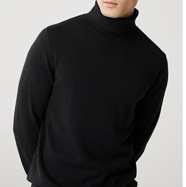 fashion turtleneck men wool knitted sweater autumn winter warm pullovers clothes, White;black
fashion turtleneck men wool knitted sweater autumn winter warm pullovers clothes, White;black