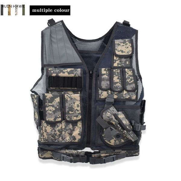 hunting jackets camouflage tactical vest men combat cs wargame assault plate carrier outdoor clothing 4 color, Camo;black
hunting jackets camouflage tactical vest men combat cs wargame assault plate carrier outdoor clothing 4 color, Camo;black