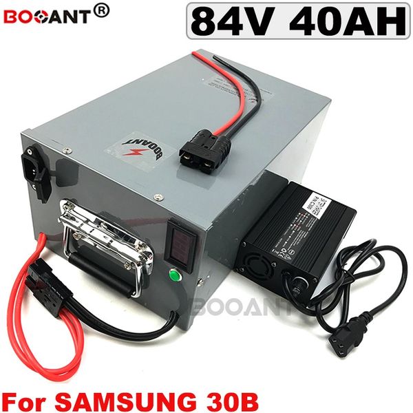 84 v 40ah bateria de lítio bicicleta elétrica 1000 вт 2000 вт 3500 вт без оригинального samsung 18650 шт. металл caixa + carregador 5a frete
84 v 40ah bateria de lítio bicicleta elétrica 1000 вт 2000 вт 3500 вт без оригинального samsung 18650 шт. металл caixa + carregador 5a frete