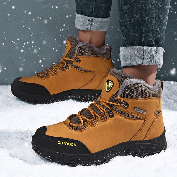 classic men winter snow boots super warm fur male ankle boots waterproof non-slip hiking shoes male autumn basic shoe, Black
classic men winter snow boots super warm fur male ankle boots waterproof non-slip hiking shoes male autumn basic shoe, Black