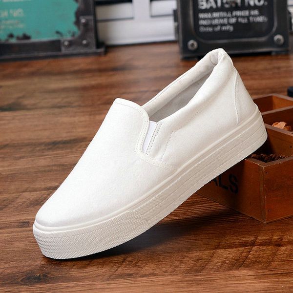 2020 spring and summer small white canvas shoes fashion low-female loafers thick bottom casual shoes increased, Black
2020 spring and summer small white canvas shoes fashion low-female loafers thick bottom casual shoes increased, Black