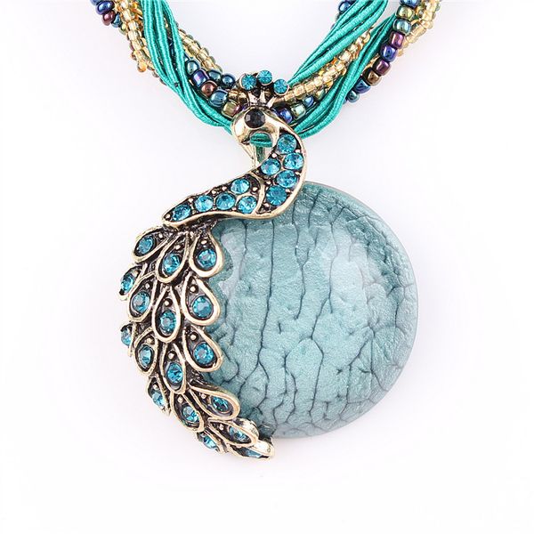 Blue natural crystal stone pendant necklace fashion peacock pendant necklace for women jewelry
Blue natural crystal stone pendant necklace fashion peacock pendant necklace for women jewelry