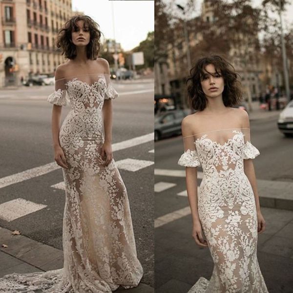 liz martinez mermaid wedding dresses illusion off shoulder lace bridal gowns slim fit short sleeve wedding dress robes de mariée, White
liz martinez mermaid wedding dresses illusion off shoulder lace bridal gowns slim fit short sleeve wedding dress robes de mariée, White