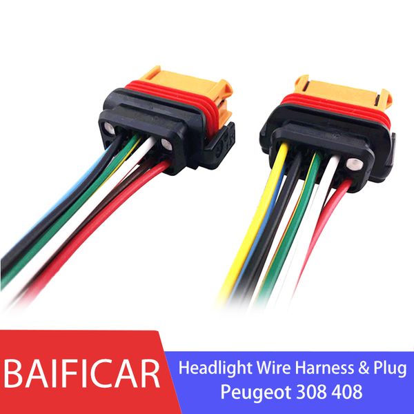 baificar новый фары фары жгут проводов штекер для puegoet 308 408 
baificar новый фары фары жгут проводов штекер для puegoet 308 408