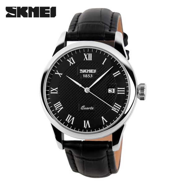 skmei men sports luxury genuine calf lady leather watches business and casual quartz wristwatch with auto date new 2017 9058, Slivery;brown
skmei men sports luxury genuine calf lady leather watches business and casual quartz wristwatch with auto date new 2017 9058, Slivery;brown