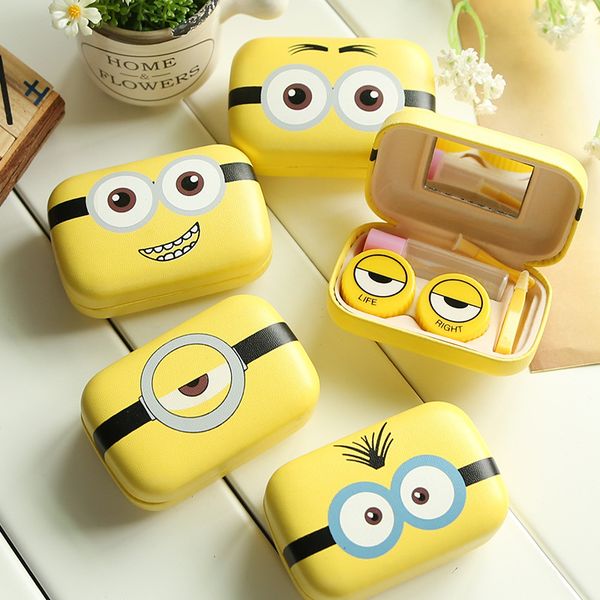 cartoon cosmetic contact lens case with mirror contact lens case cute lovely travel box eyewear accessories, Silver
cartoon cosmetic contact lens case with mirror contact lens case cute lovely travel box eyewear accessories, Silver