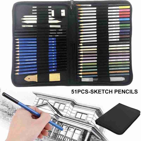 51pcs/set professional drawing artist kit set drawing kit wood pencil sketch painting supplies with box stationery art supplies
51pcs/set professional drawing artist kit set drawing kit wood pencil sketch painting supplies with box stationery art supplies