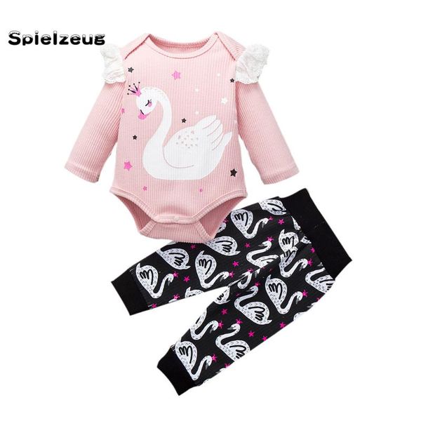 fashion newborn infant baby girls lace swan printed long sleeve ruffles romper jumpsuit long pants outfits set clothes#g4, White
fashion newborn infant baby girls lace swan printed long sleeve ruffles romper jumpsuit long pants outfits set clothes#g4, White