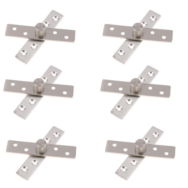 pack of 6 stainless steel 360 degree rotation hidden door pivot hinge brushed finish 95mm
pack of 6 stainless steel 360 degree rotation hidden door pivot hinge brushed finish 95mm