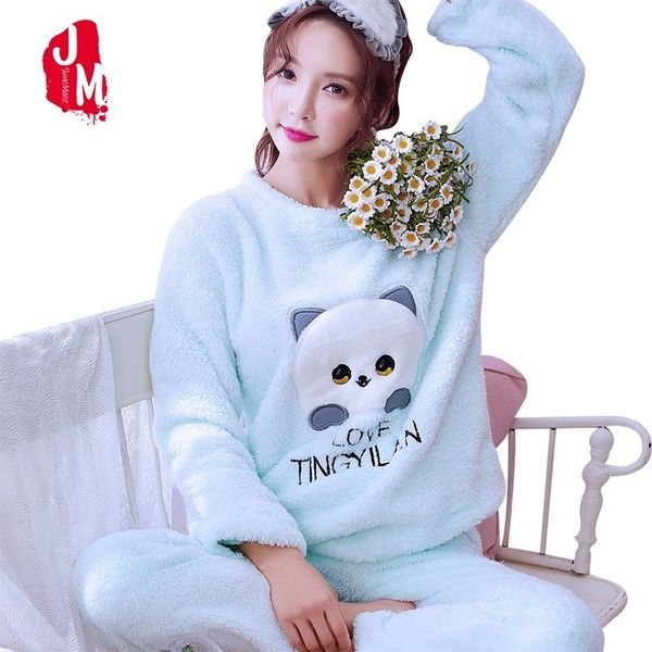 warm women pajamas set cartoon pajamas female winter thick pyjamas women plus size flannel autumn homewear sleep lounge l xl xxl, Blue;gray
warm women pajamas set cartoon pajamas female winter thick pyjamas women plus size flannel autumn homewear sleep lounge l xl xxl, Blue;gray