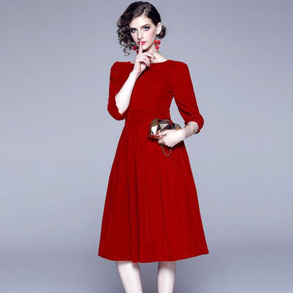 womens designer festive wedding dress skirt female season slim slimming temperament elegant seven-point sleeve velvet tutu0o69, Black;gray
womens designer festive wedding dress skirt female season slim slimming temperament elegant seven-point sleeve velvet tutu0o69, Black;gray