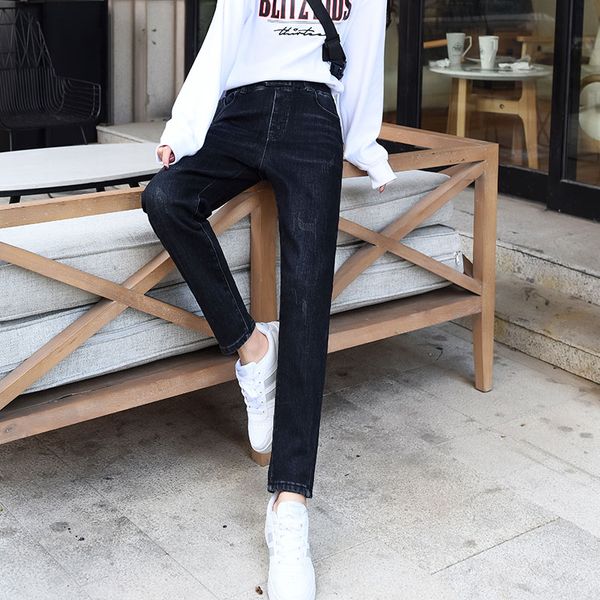 black black with velvet high thickening jeans waist thin female extended big yards fat mm warm harlan torre pants, Blue
black black with velvet high thickening jeans waist thin female extended big yards fat mm warm harlan torre pants, Blue