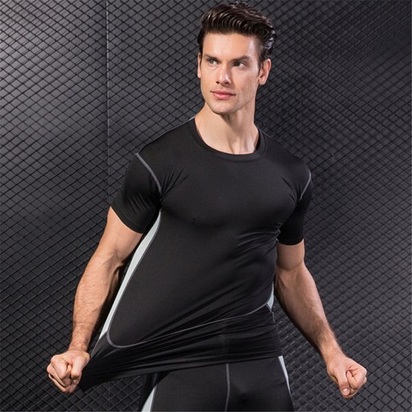 mens elastic compression short sleeves t shirt fitness running tight shirts gym sports tennis soccer jerseys quick dry sportswear s-xxxl, White;black
mens elastic compression short sleeves t shirt fitness running tight shirts gym sports tennis soccer jerseys quick dry sportswear s-xxxl, White;black