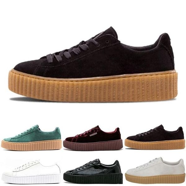 news fenty creeper rihanna women basket platform casual shoes velvet cracked leather suede mens black white red green casual sneakers
news fenty creeper rihanna women basket platform casual shoes velvet cracked leather suede mens black white red green casual sneakers