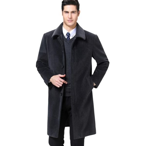 kuyomens men's wool blends coats autumn winter new solid color men trench coat wool coats luxurious blends coat male, Black
kuyomens men's wool blends coats autumn winter new solid color men trench coat wool coats luxurious blends coat male, Black