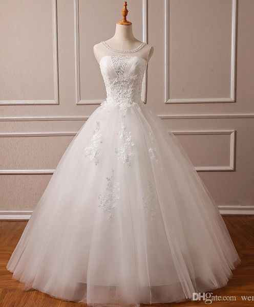 new vintage lace wedding dresses scoop neck sleeveless lace applique sweep train a line custom made wedding bridal gowns hy4172, White
new vintage lace wedding dresses scoop neck sleeveless lace applique sweep train a line custom made wedding bridal gowns hy4172, White