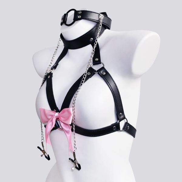 nipple toys mouth bowknot sm bondage pink body harness pu leather restraints clips adjustable y19060302 breast for women gag clamps jxpa
nipple toys mouth bowknot sm bondage pink body harness pu leather restraints clips adjustable y19060302 breast for women gag clamps jxpa