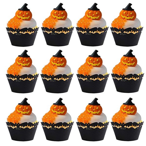 12pcs / set halloween hollow paper cup spider web pumpkin horror castle cake border halloween decoration
12pcs / set halloween hollow paper cup spider web pumpkin horror castle cake border halloween decoration