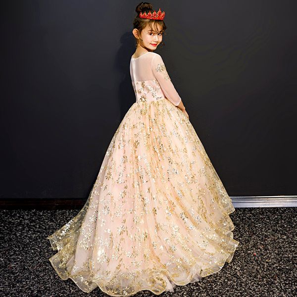 gold luxury handmade flower girls dresses for wedding long sleeve princess kids floor length bridesmaid girl pageant sequined ball gown, White;red
gold luxury handmade flower girls dresses for wedding long sleeve princess kids floor length bridesmaid girl pageant sequined ball gown, White;red