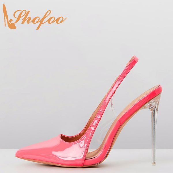 shofoo pink clear pointed toe slingbacks pumps woman patent leather thin heels large size 13 ladies female party shoes fashion, Black
shofoo pink clear pointed toe slingbacks pumps woman patent leather thin heels large size 13 ladies female party shoes fashion, Black
