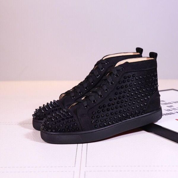 designer shoes spike red bottom sneakers leather shoes junior calf casual loafer shoes suede luxury men women size with box dust bag, Black
designer shoes spike red bottom sneakers leather shoes junior calf casual loafer shoes suede luxury men women size with box dust bag, Black