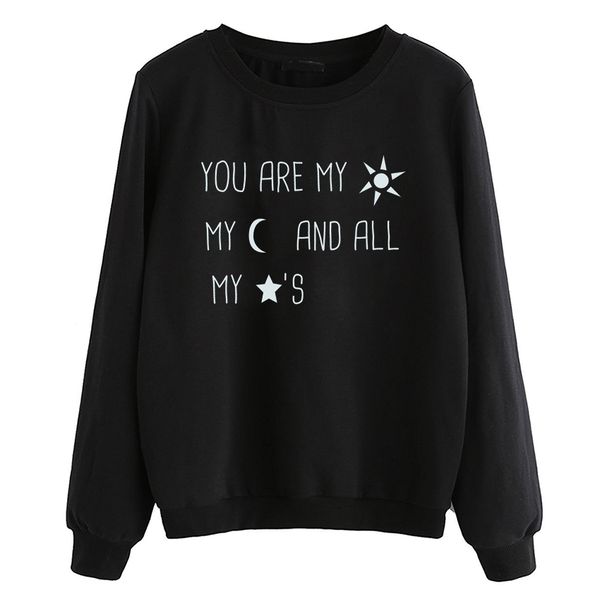 you are my sun my moon and all stars brand clothes fleece casual hoodies 2019 autumn women hip-hop sweatshirt pullovers femme, Black
you are my sun my moon and all stars brand clothes fleece casual hoodies 2019 autumn women hip-hop sweatshirt pullovers femme, Black