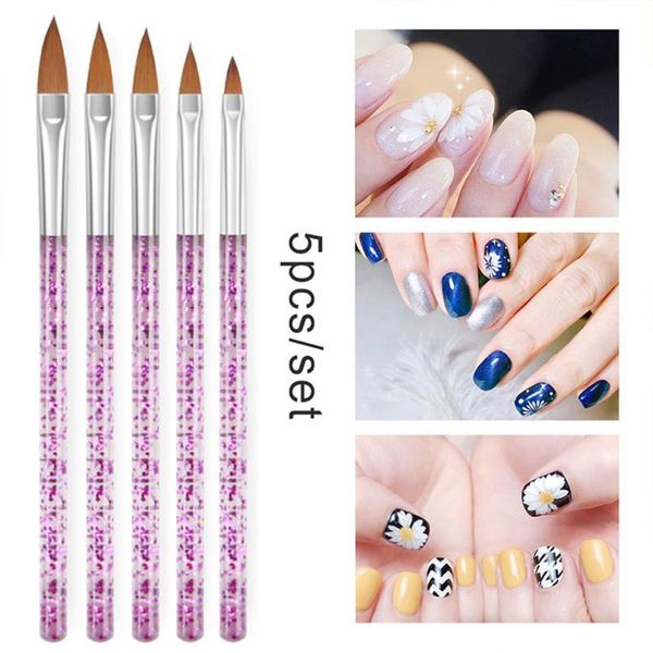 5pcs nail art brush painting pen beautiful handle acrylic uv gel polish extension design manicure tools set supply, Yellow
5pcs nail art brush painting pen beautiful handle acrylic uv gel polish extension design manicure tools set supply, Yellow