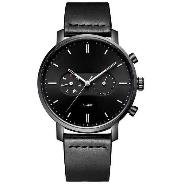 2018 the new leather watch waterproof fashion quartz watch leisure business eyes double calendar men's watch, Slivery;brown
2018 the new leather watch waterproof fashion quartz watch leisure business eyes double calendar men's watch, Slivery;brown