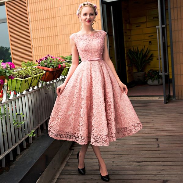 fashionable lovely pink lace beaded flower o neck homecoming dresses lace women dresses cute lady party dresses, Blue;pink
fashionable lovely pink lace beaded flower o neck homecoming dresses lace women dresses cute lady party dresses, Blue;pink