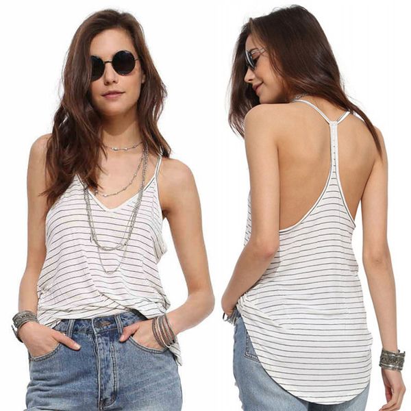 european and american cross-border foreign trade fashion tight v-neck striped camisole womens thin 2020 summer new style, Black;white
european and american cross-border foreign trade fashion tight v-neck striped camisole womens thin 2020 summer new style, Black;white