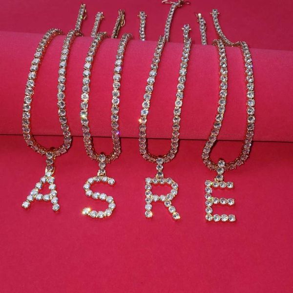single zircon tennis letters necklaces & pendant charm for men/women gold color hip hop jewelry with tennis chain, Silver
single zircon tennis letters necklaces & pendant charm for men/women gold color hip hop jewelry with tennis chain, Silver