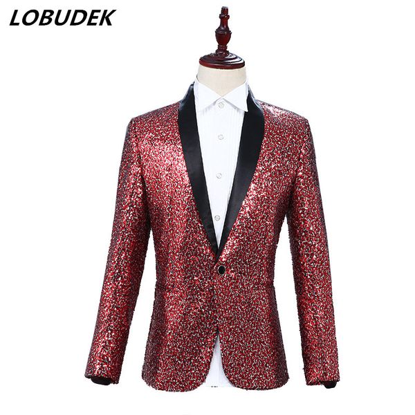 wine red color shining sequins men jacket blazer tide male nightclub dj singer popular costume star prom host performance coat, White;black
wine red color shining sequins men jacket blazer tide male nightclub dj singer popular costume star prom host performance coat, White;black