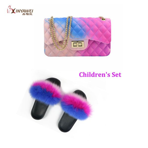 slippers 100% genuine fur for child, rainbow shoes, cute flip flops, girl travel jelly bag set, fashion, Black
slippers 100% genuine fur for child, rainbow shoes, cute flip flops, girl travel jelly bag set, fashion, Black