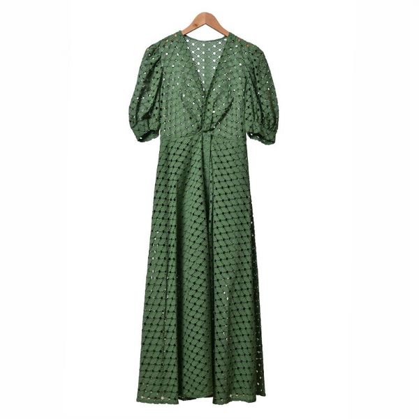 women dress new spring / summer 2020 lady v-neck puff sleeve hollow short sleeve dress women, Black;gray
women dress new spring / summer 2020 lady v-neck puff sleeve hollow short sleeve dress women, Black;gray