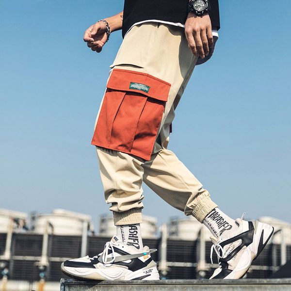 streetwear japanese cargo pants men big pocket splice elastic waist khaki hip hop pants for male baggy fashion homme tousers, Black
streetwear japanese cargo pants men big pocket splice elastic waist khaki hip hop pants for male baggy fashion homme tousers, Black
