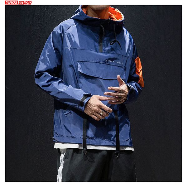 dropshipping cotton male baggy cargo hooded jacket japanese streetwear high collar pocket male causal autumn outwear coat, Black;brown
dropshipping cotton male baggy cargo hooded jacket japanese streetwear high collar pocket male causal autumn outwear coat, Black;brown