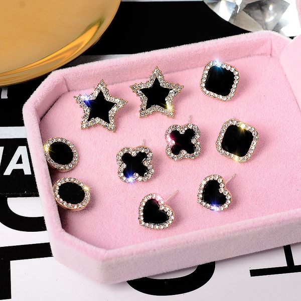 new designer s925 silver needle clover earrings simple fashion classic simple diamond star love square earrings e0037
new designer s925 silver needle clover earrings simple fashion classic simple diamond star love square earrings e0037