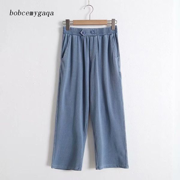 high waist women elastic jeans casual ankle length pants blue soft jeans elastic waist denim pants women summer trousers
high waist women elastic jeans casual ankle length pants blue soft jeans elastic waist denim pants women summer trousers