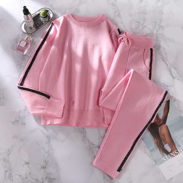 amolapha women winter glittering striped sweaters pants set knitted long sleeve pullover trousers 2-piece suit, Gray
amolapha women winter glittering striped sweaters pants set knitted long sleeve pullover trousers 2-piece suit, Gray