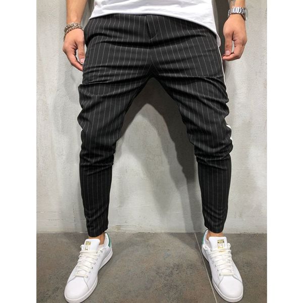 man pencil pants jogger track pants casual sport gym jogging trousers slim fit streetwear bottoms, Black 
man pencil pants jogger track pants casual sport gym jogging trousers slim fit streetwear bottoms, Black