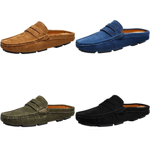 man genuine leather loafers summer male moccasins for men casual shoes soft masculino breathable mens half slipper flock flats, Black
man genuine leather loafers summer male moccasins for men casual shoes soft masculino breathable mens half slipper flock flats, Black