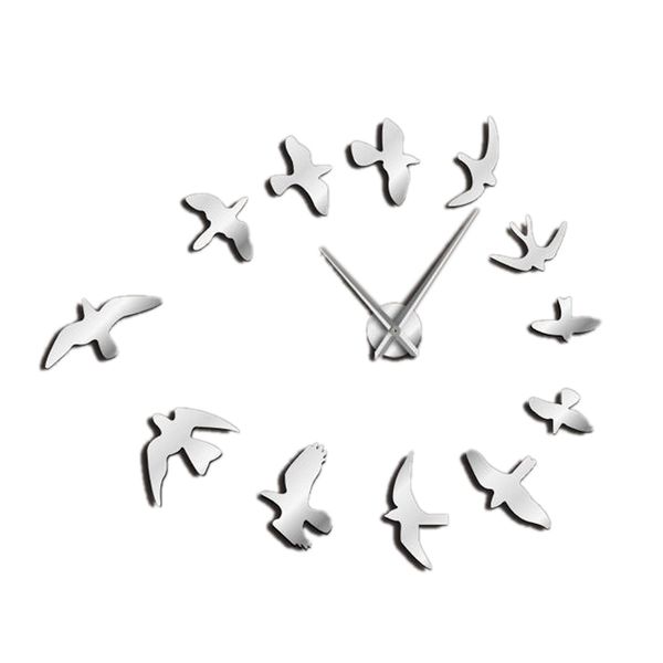decorative mirror wall clock flying birds wall clock modern design luxury frameless diy large watch nature room
decorative mirror wall clock flying birds wall clock modern design luxury frameless diy large watch nature room