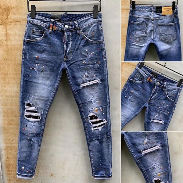 2020 новые мужские проблемные рваные байкерские джинсы slim fit denim для мужчин модный дизайнер хип-хоп мотоцикл мужские узкие джинсы мужск, Blue
2020 новые мужские проблемные рваные байкерские джинсы slim fit denim для мужчин модный дизайнер хип-хоп мотоцикл мужские узкие джинсы мужск, Blue