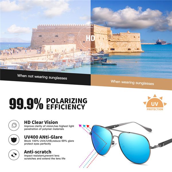 aofly brand design pilot sunglasses men polarized metal frame anti-glare mirror lens 2020 fashion fishing sun glasses male uv400, White;black
aofly brand design pilot sunglasses men polarized metal frame anti-glare mirror lens 2020 fashion fishing sun glasses male uv400, White;black