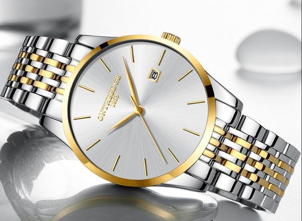 men's watches ultra-thin male clock steel display week date fashion quartz-watch business men wrist watches, Slivery;brown
men's watches ultra-thin male clock steel display week date fashion quartz-watch business men wrist watches, Slivery;brown