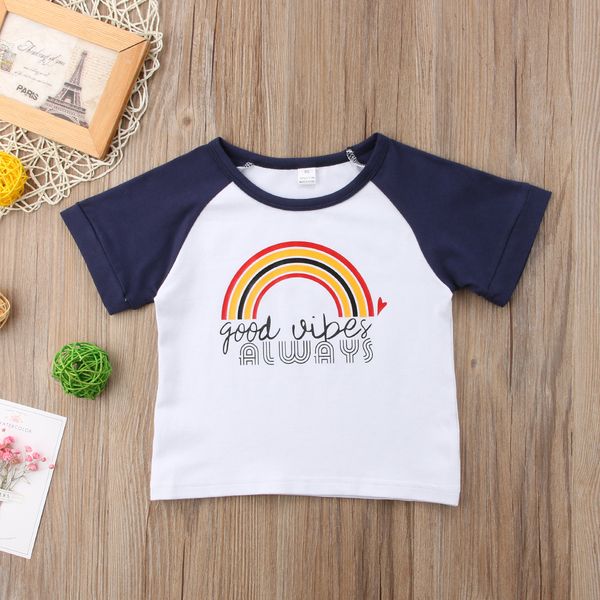 toddler newborn baby girl boy rainbow short sleeve tee shirt cotton clothes fashion casual comfortable o-neck clothing, Blue
toddler newborn baby girl boy rainbow short sleeve tee shirt cotton clothes fashion casual comfortable o-neck clothing, Blue