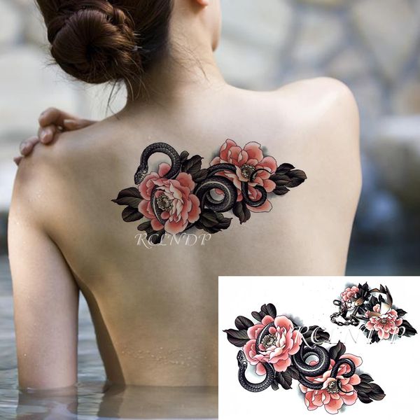 waterproof temporary tattoo sticker black snake peony flower metal chain fake tatto flash tatoo hand arm art for women men girl
waterproof temporary tattoo sticker black snake peony flower metal chain fake tatto flash tatoo hand arm art for women men girl