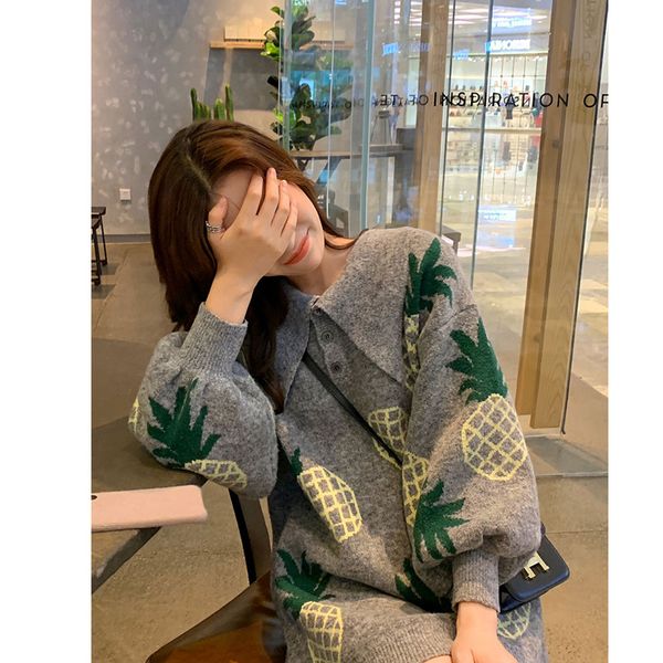 ins корейская версия новой зимы chic минималистский ретро сладкие плоды ананаса печати женщин вязать платье женщин новый, White;black
ins корейская версия новой зимы chic минималистский ретро сладкие плоды ананаса печати женщин вязать платье женщин новый, White;black