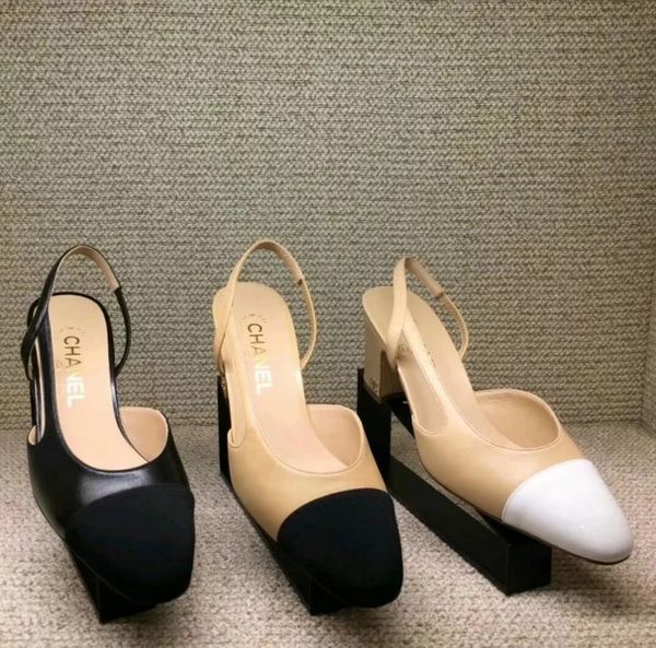 Women de igner beige gray black two tone leather uede lingback heel pump andal loafer women andal ize 34 39 6cm heel
Women de igner beige gray black two tone leather uede lingback heel pump andal loafer women andal ize 34 39 6cm heel